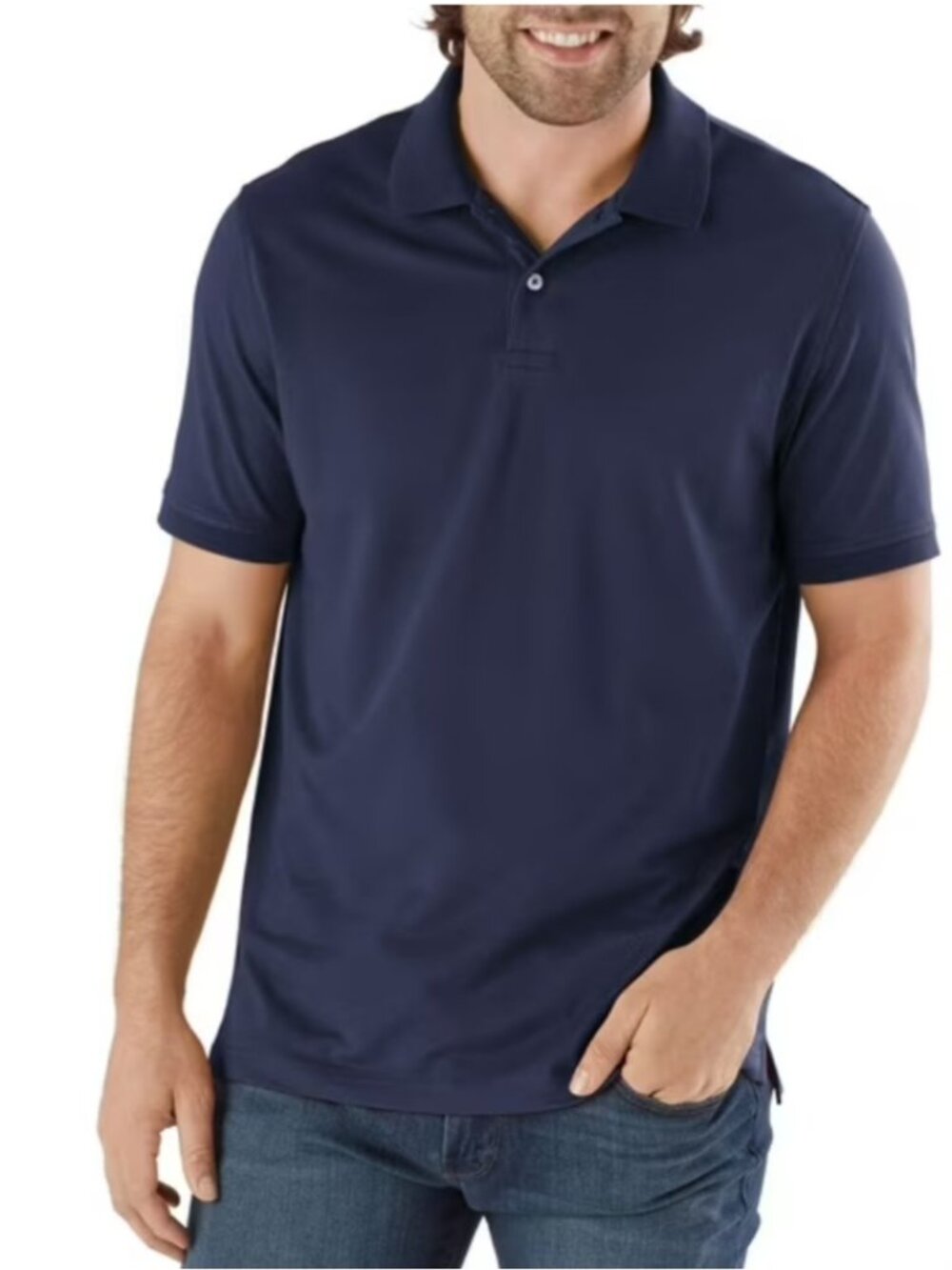 Member's Mark Men's Classic Fit Moisture Wicking Stretch Pique Polo 3XL